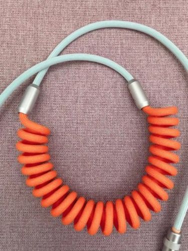 Customer photo review of USB-C/Lightning/USB Spiral Fast Charge Cable