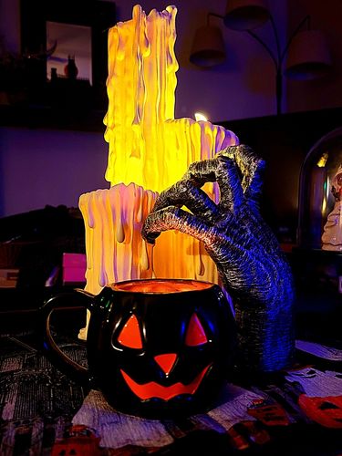 Customer photo review of Pumpkin Spice Latte Mug Diamond Candle