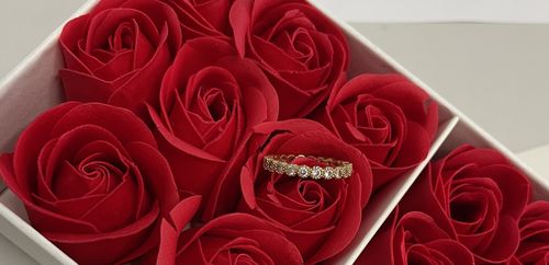 Customer photo review of Ring Lilie mit Zirkonia