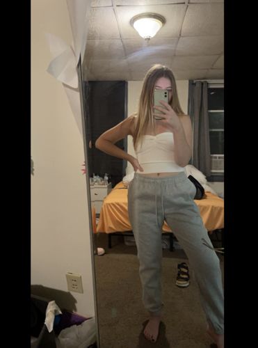 Customer photo review of Blanket-Lined Sweatpants