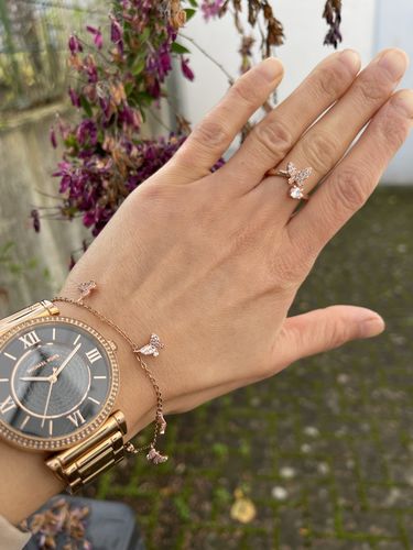 Customer photo review of Armband Schmetterling mit Zirkonia