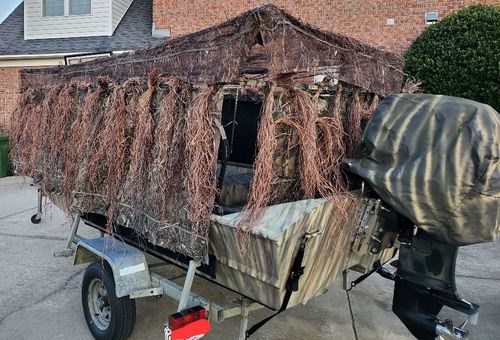 Customer photo review of Hunting Blind Raffia Grass (Pack)