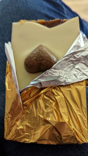 Customer photo review of The Geordie Chocolate Bar - Milk chocolate with caramel