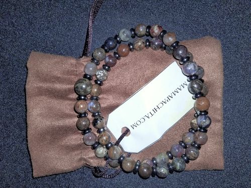 Customer photo review of Codificador Pietersita y Obsidiana Copo de Nieve (8 mm)