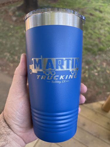 Customer photo review of (6) 20 oz. Custom Engraved Tumblers