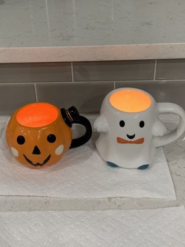 Customer photo review of Pumpkin Spice Latte Mug Diamond Candle