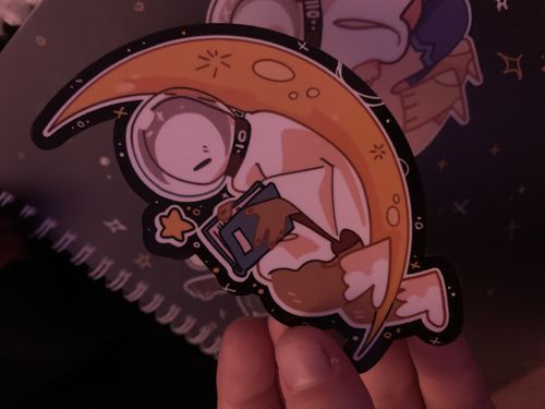 Customer photo review of Cute Space Ghost Stickers! : V5
