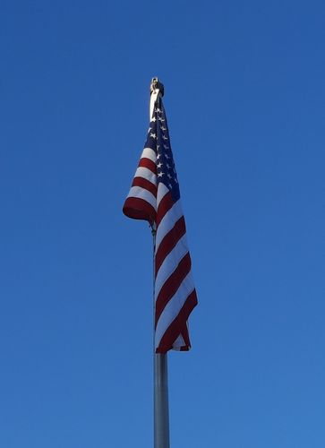Customer photo review of 3x5ft 2-ply polyester American Flag (Most Popular Size)