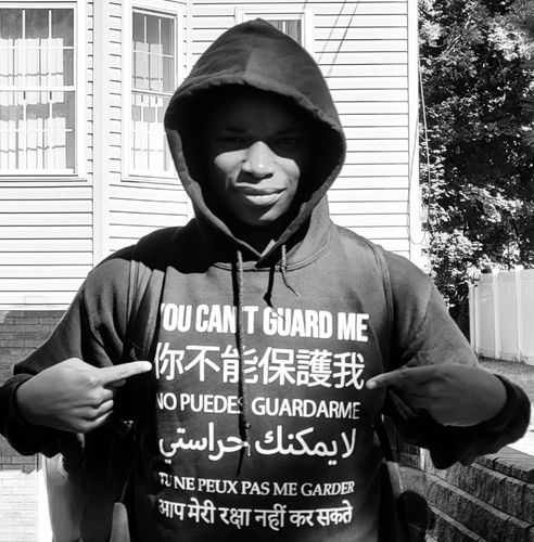 Customer photo review of You Can't Guard Me Worldwide Hoodie