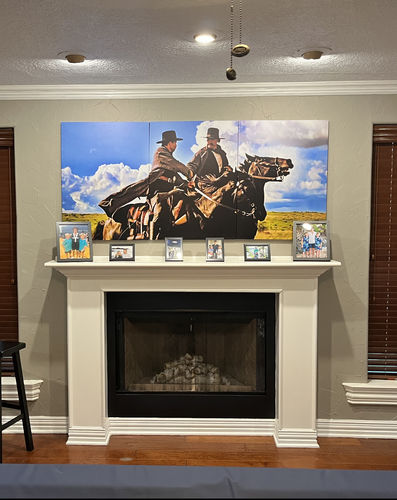 Customer photo review of Tombstone Handshake Canvas Sets