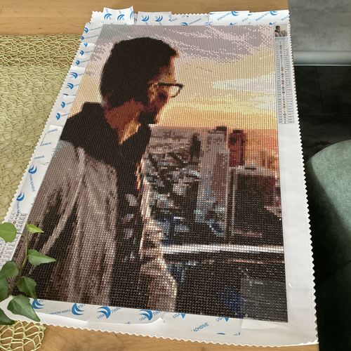 Customer photo review of Dein Foto als 5D Diamond Painting