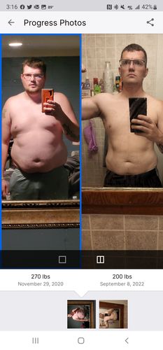 Customer photo review of Custom meal Plan