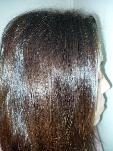 Reseña con foto de un cliente sobre Henna Jamila Hair