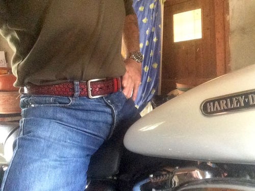 Customer photo review of Ceinture Cuir Homme Cowboy