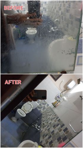 Customer photo review of GLASS + smooth SURFACE CLEANER | Streak Free Shine with Ammonia Free Formula