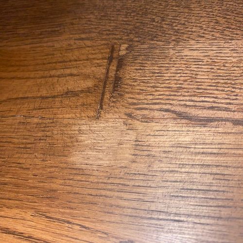 Customer photo review of Solid Oak Ercol Style Center Table
