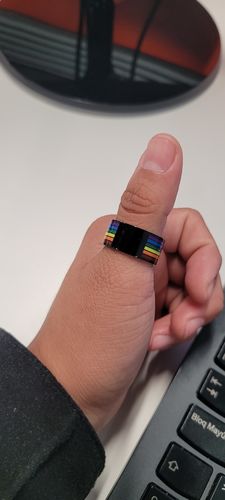 Customer photo review of Anillo Orgullo - Acero Inox.
