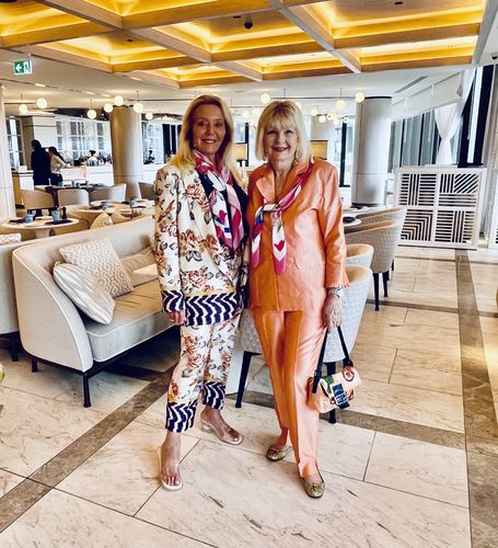 Customer photo review of Breast Cancer "Sheroes" Scarf