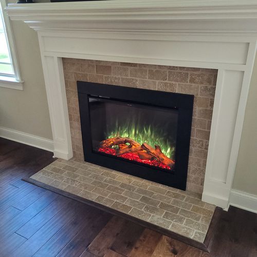 Customer photo review of Modern Flames Redstone 36" Built In Electric Firebox Insert