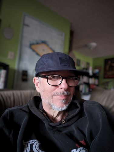Customer photo review of Big Faded Navy Camp Hat