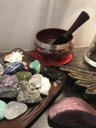 Customer photo review of Cuenco Tibetano Dorje - Marrón