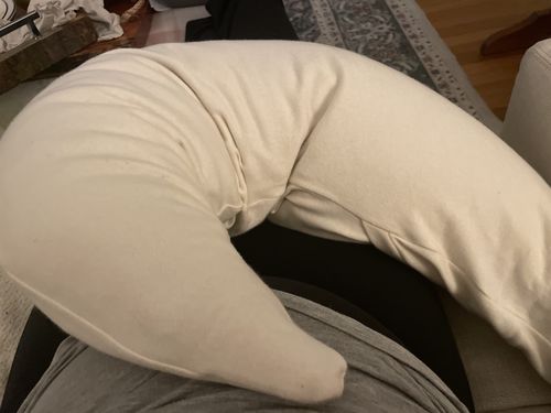 Customer photo review of MoonWomb™ ☾ Organic Body, Pregnancy and Feeding Pillow