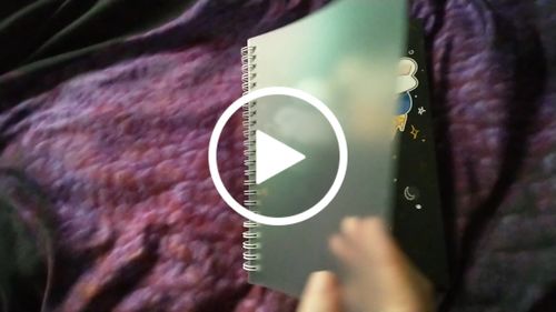 Customer video review of Space Ghosts Reusable Sticker Book