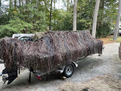 Customer photo review of Hunting Blind Raffia Grass (Pack)