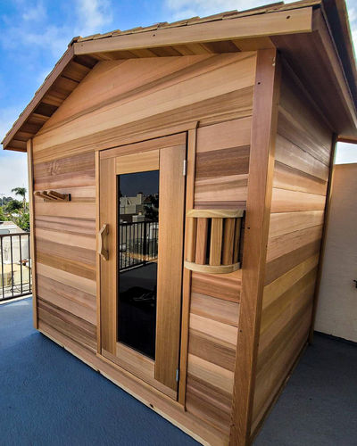 Customer photo review of Smartmak® Outdoor Cabin Sauna Square 3