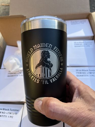 Customer photo review of (6) 20 oz. Custom Engraved Tumblers