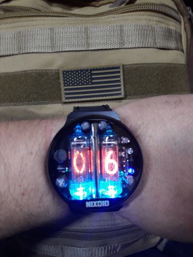 Customer photo review of NIXIE TUBE WATCH 'NIXOID NEXT'