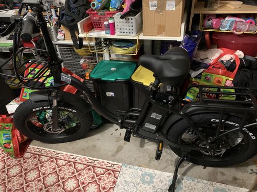Customer photo review of CMACEWHEEL Y20 750W 20" Step-through Folding Electric Fat Bike 45km/h 100km