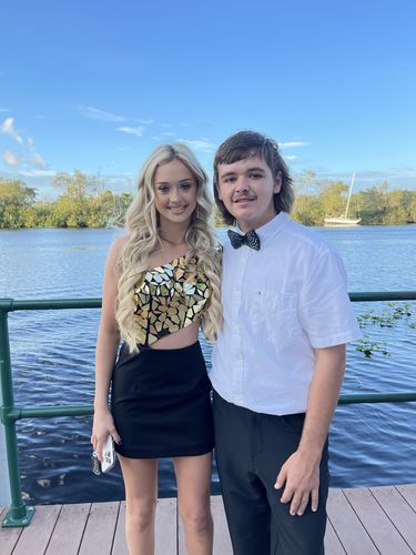 Customer photo review of The Liam- Feather Bow Tie