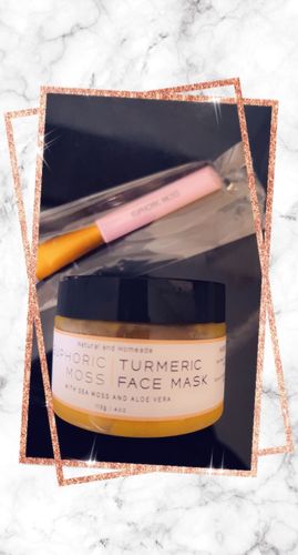 Customer photo review of Sea Moss Turmeric Face Mask