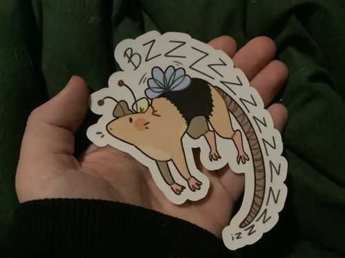 Customer photo review of Rat Bug Stickers!