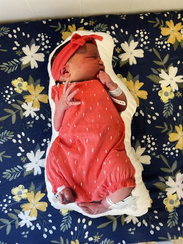 Customer photo review of Photo Birth Pillow