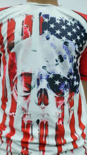 Customer photo review of American Patriotic Compression Top