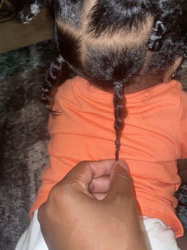 Customer photo review of MoistureFuse Butter Cream Kid's Hair moisturizer