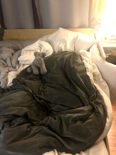 Customer photo review of Simplesleep Weighted Blanket