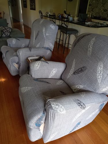 Customer photo review of Cabrexa© 1 Seater Printed Recliner Covers