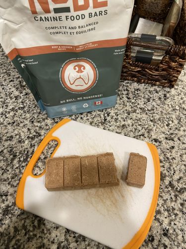 Customer photo review of ADULT CANINE FOOD BARS: BEEF & CHICKEN RECIPE: BULK BAG 15.00% Off Auto renew