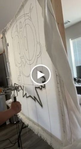 Customer video review of Tufting Starter Kit - Cut Pile - Extra fabric