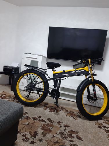 Customer photo review of Lankeleisi XT750 Plus 1000W 26" Fat Bike Dual Crown Fork Foldable E-Moutain Bike 17.5Ah 40km/h 120km