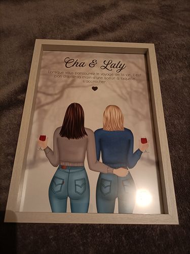 Customer photo review of Affiche Personnalisée - Sœurs Noël