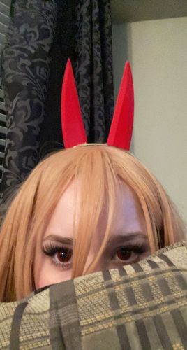 Customer photo review of PRIMAL ® Dracula I - Red Colored Contact lenses