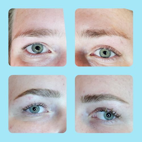 Customer photo review of Brow and lash lamination set "Didier Lab" Esthétique, 3x10 psc.x1,5 ml