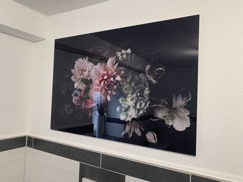 Customer photo review of Acrylglasbild Vintage Blumen Querformat