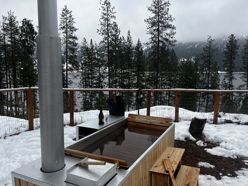 Customer photo review of Wood Burning Hot Tub