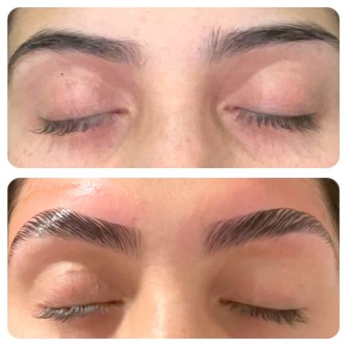 Customer photo review of Brow and lash lamination set "Didier Lab" Esthétique, 3x10 psc.x1,5 ml