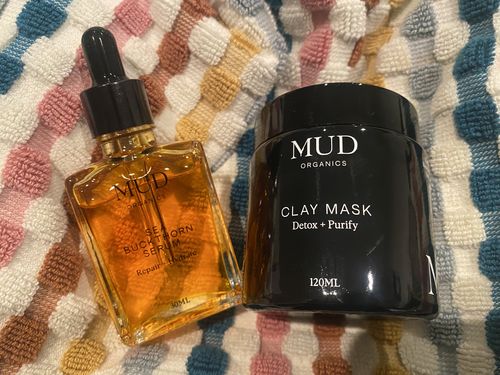 Customer photo review of LIMITED EDITION CLAY MASK